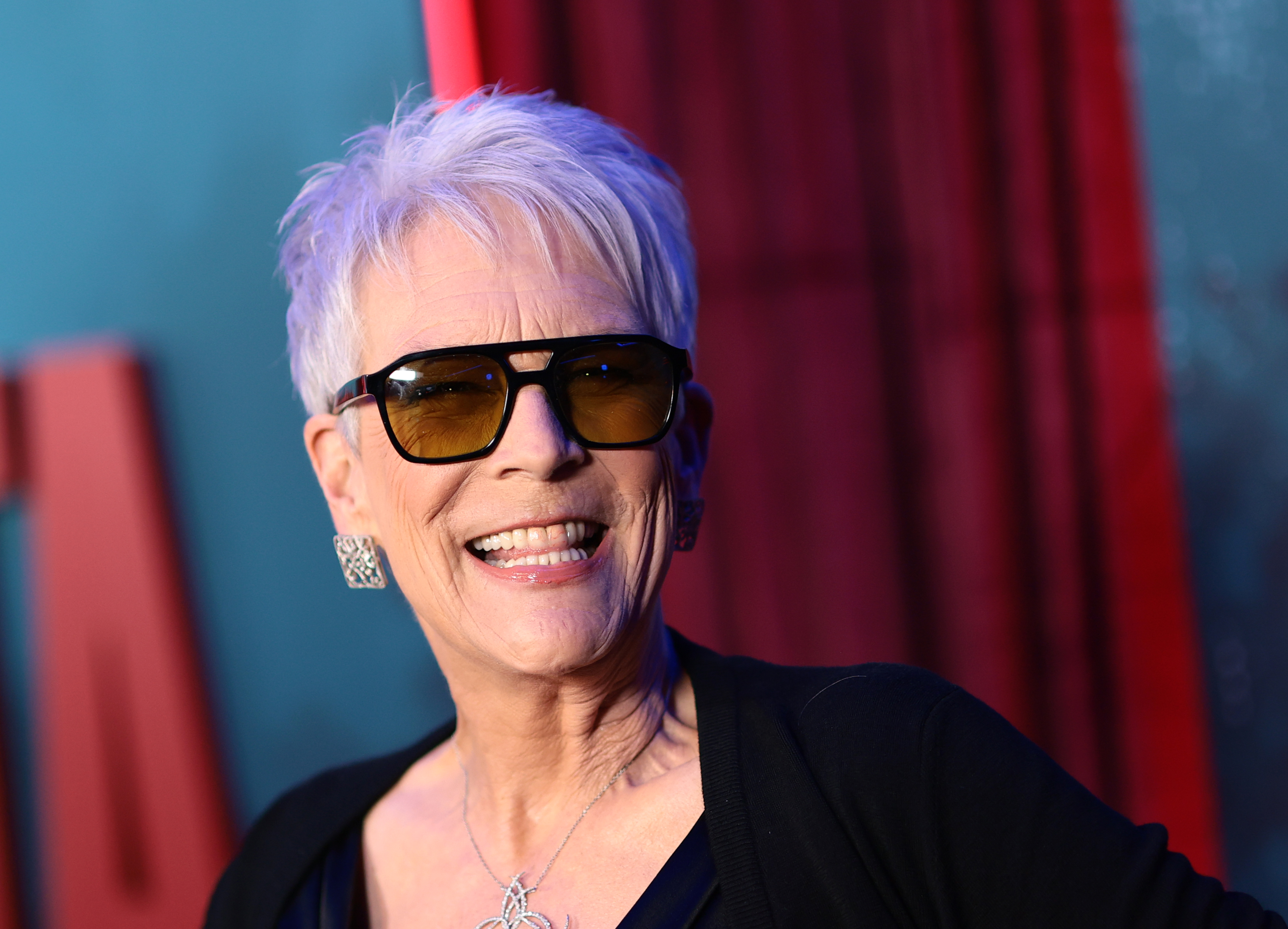 Jamie Lee Curtis at the New York premiere of Prime Video's Scarpetta at Regal Union Square