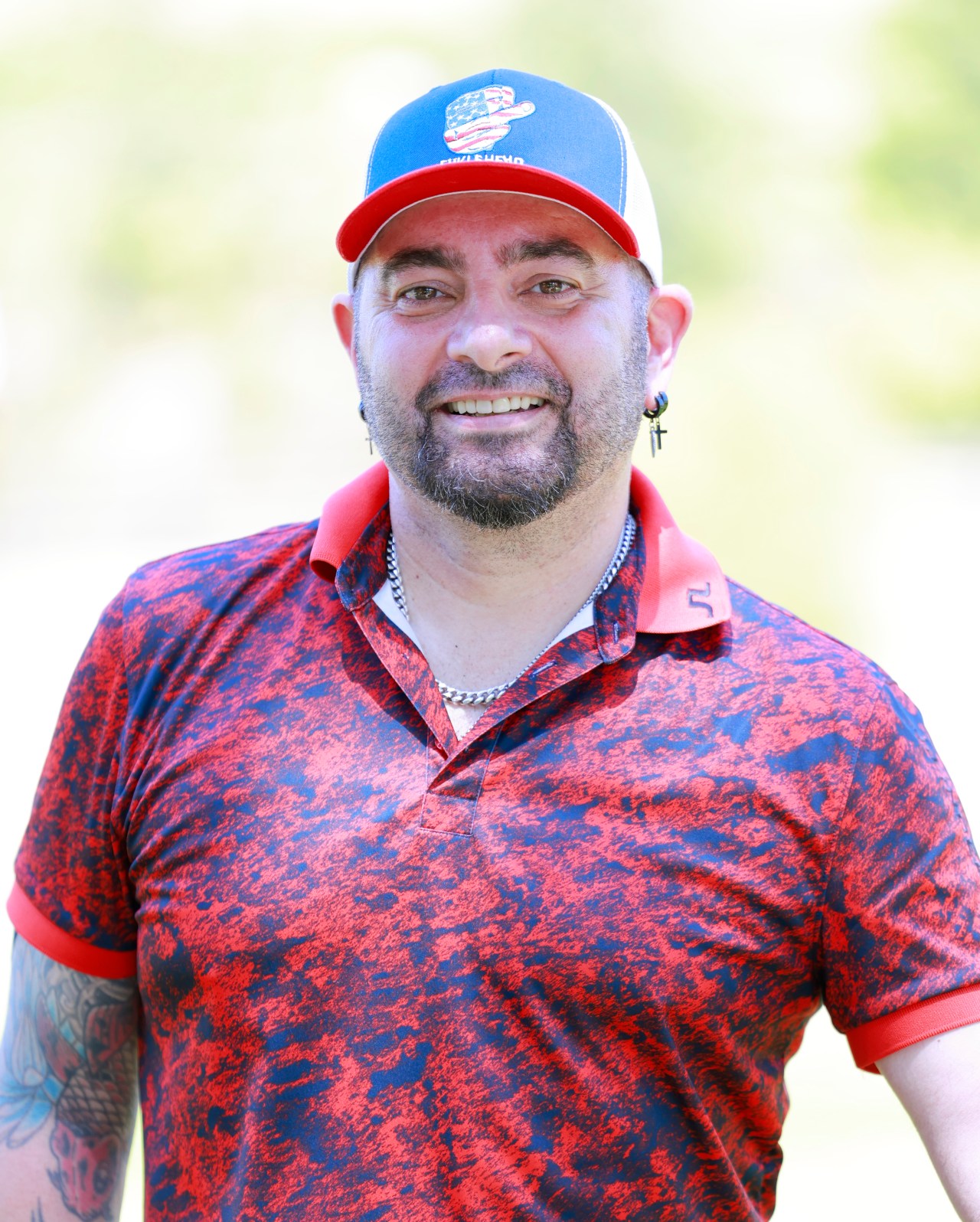 Chris Kirkpatrick at the 2024 Folds of Honor Celebrity Golf Tournament in Brentwood, Tennessee