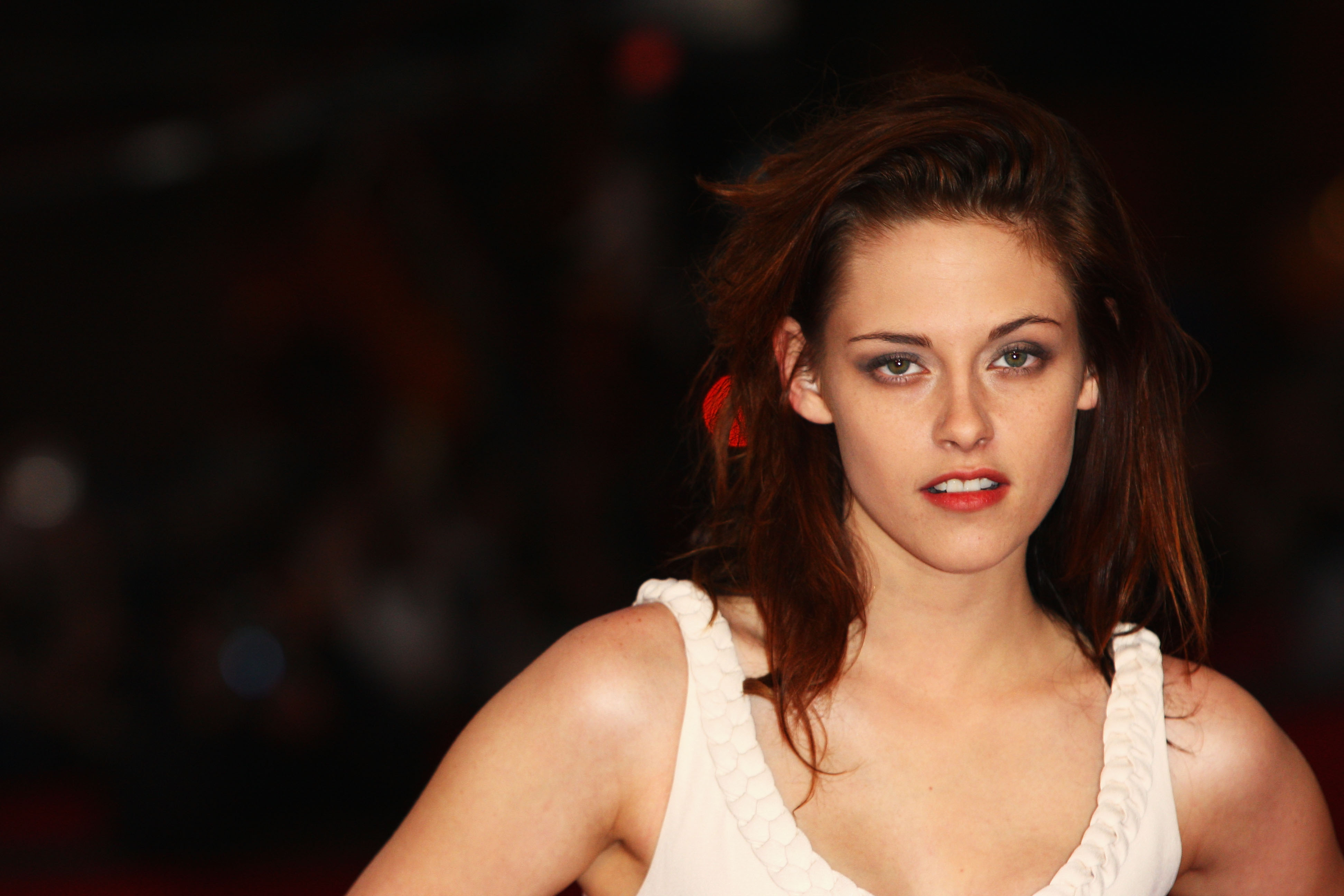 Kristen Stewart at the Twilight premiere at the Rome International Film Festival in 2008