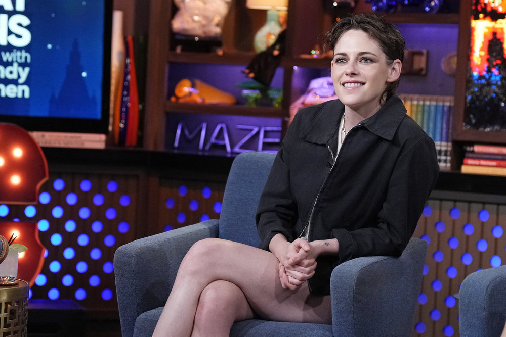 Kristen Stewart on the set of Watch What Happens Live With Andy Cohen