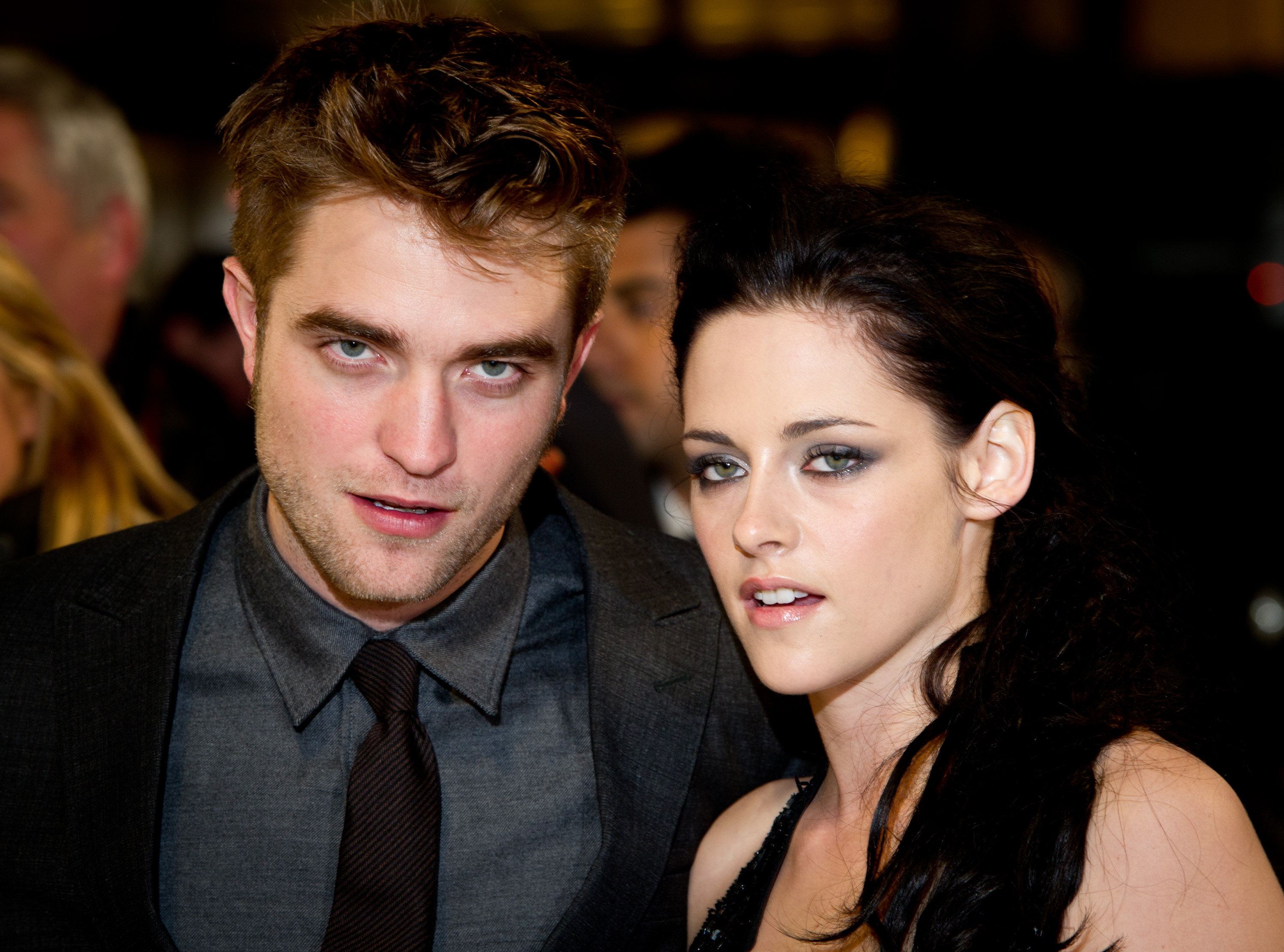 Robert Pattinson and Kristen Stewart at the Twilight Breaking Dawn Part 1 UK premiere in London