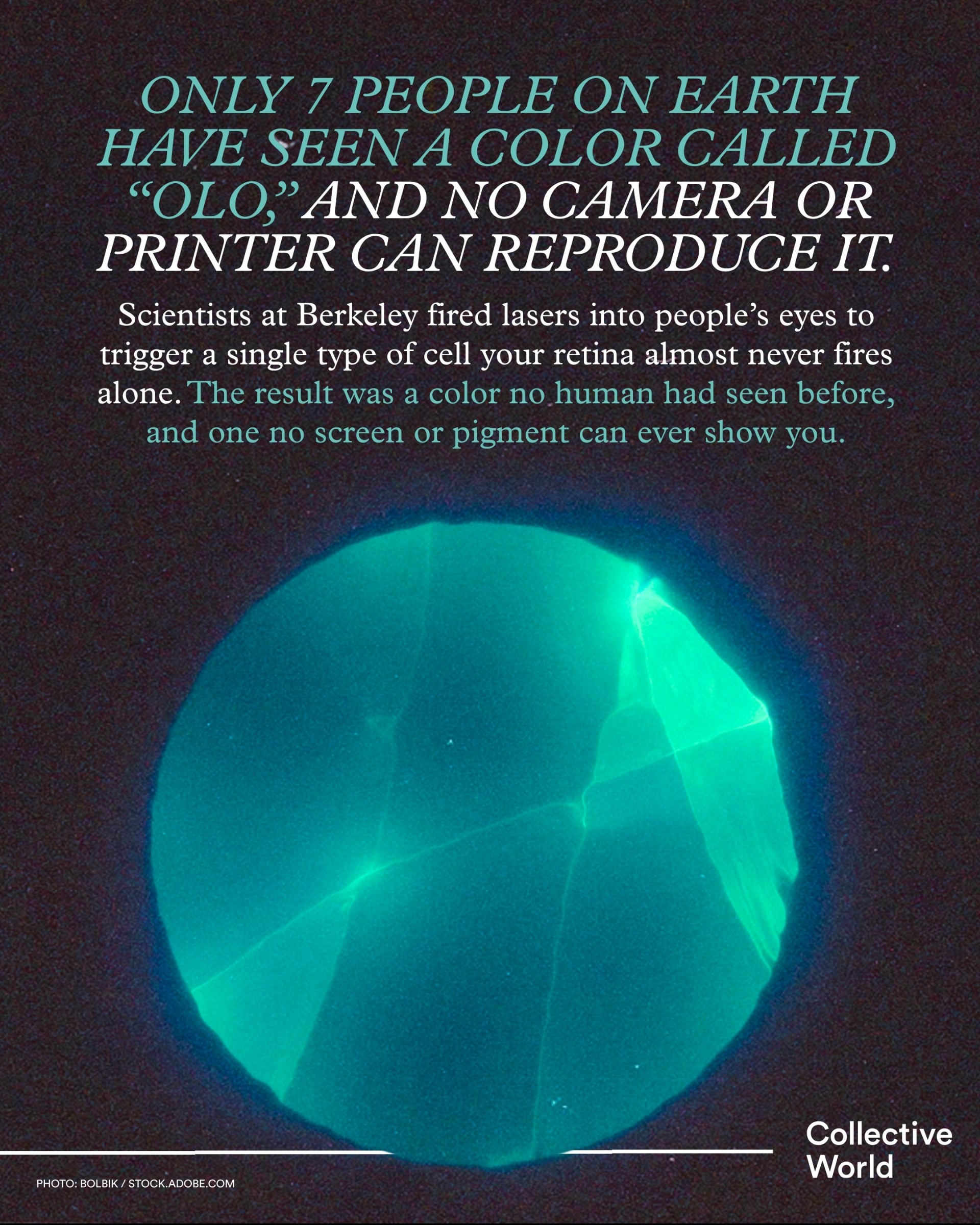 Only 7 People on Earth Have Seen a Color Called "Olo," and No Camera or Printer Can Reproduce It