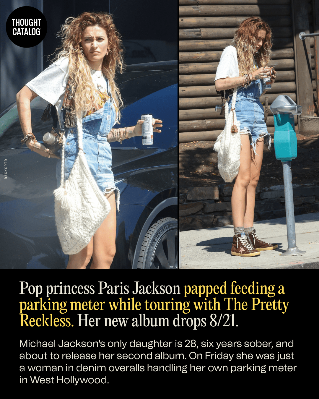 Paris Jackson Spotted Feeding a Parking Meter While Touring With The Pretty Reckless