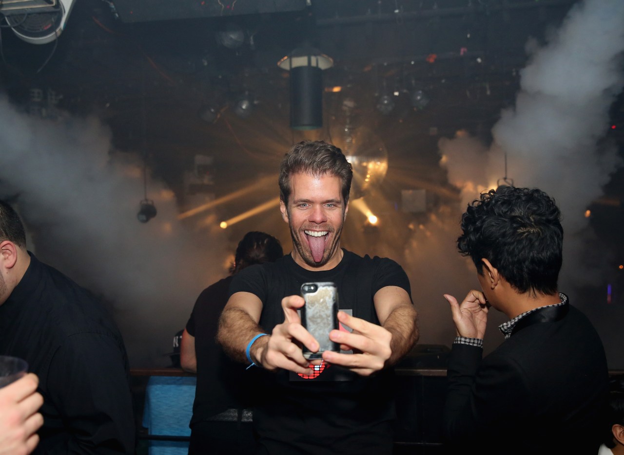 Perez Hilton at a New Year's Eve party at Santos Party House in New York City