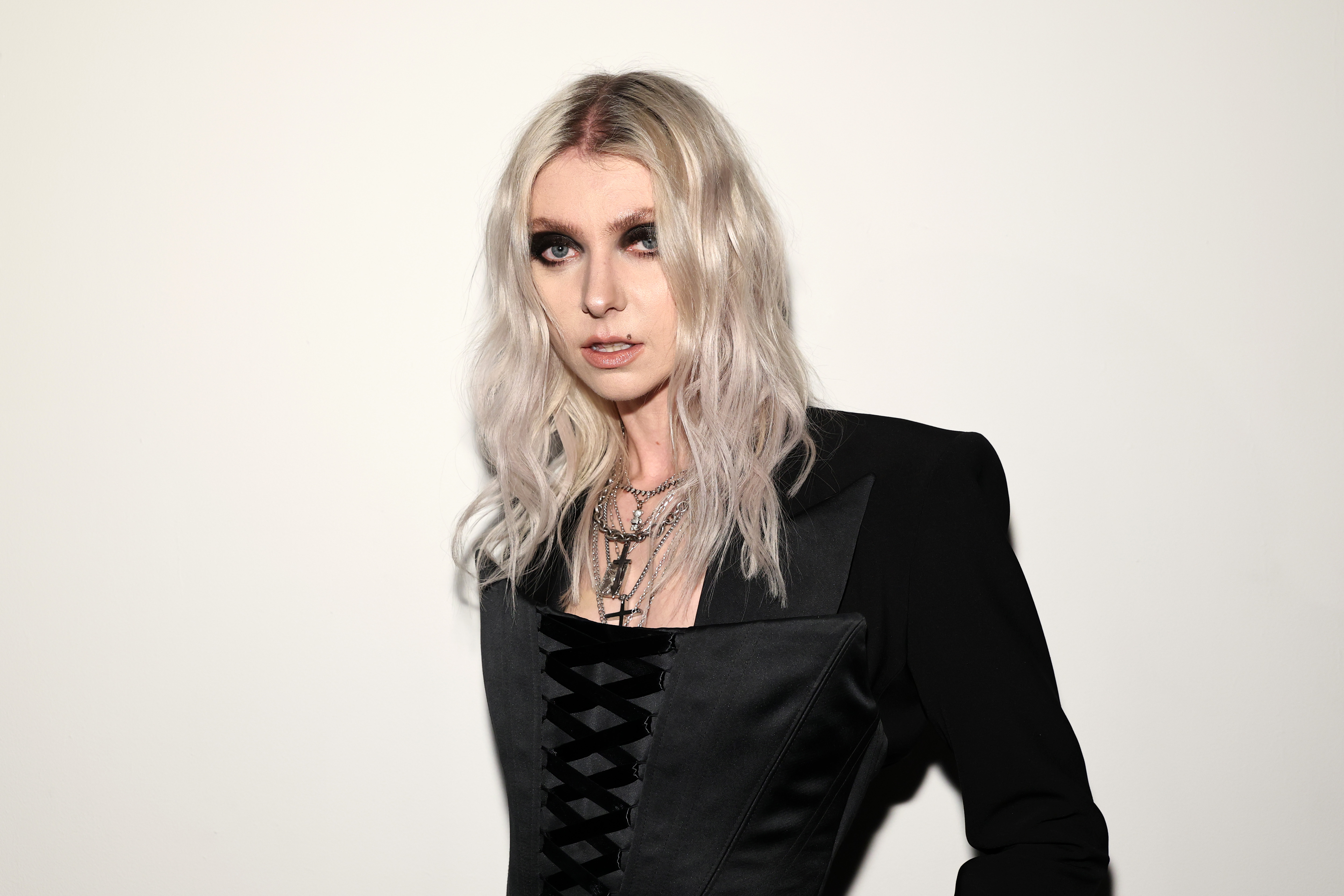 Taylor Momsen seated in the front row at the Christian Siriano Fall/Winter 2026 runway show in New York City