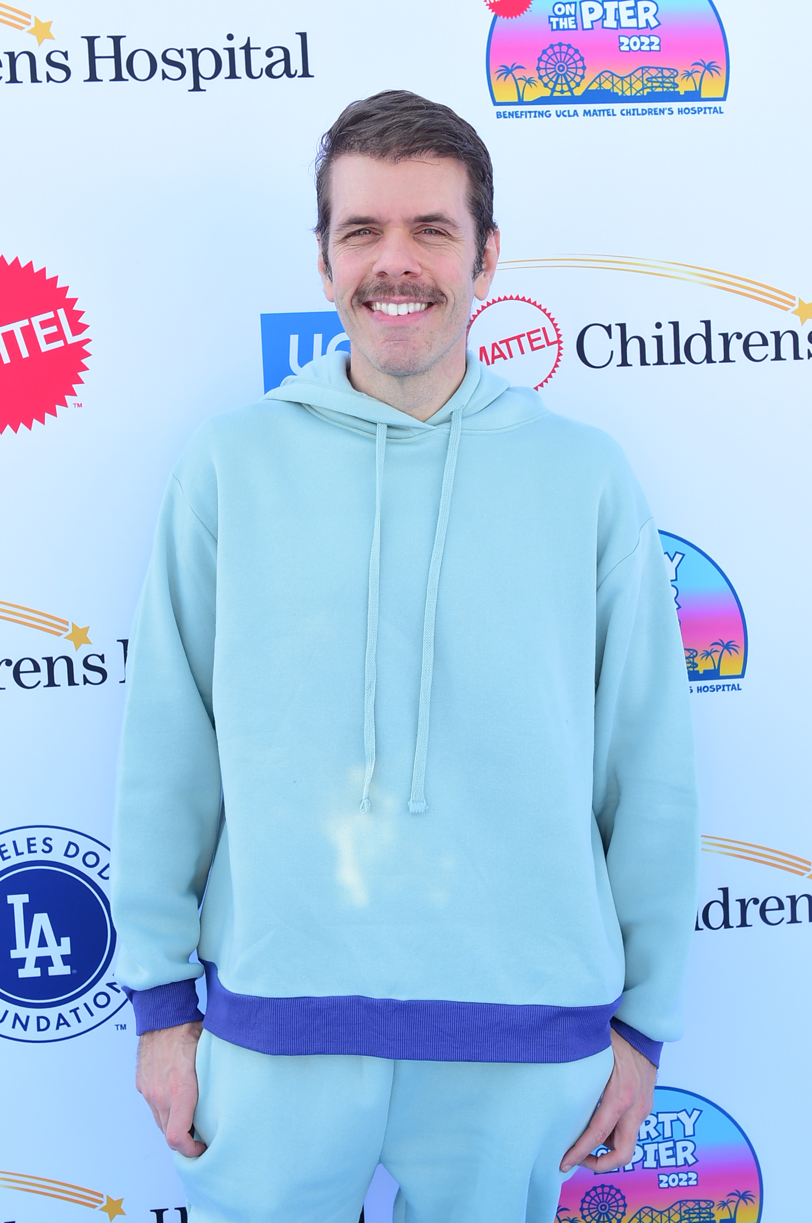 Perez Hilton at a charity event on the Santa Monica Pier in November 2022