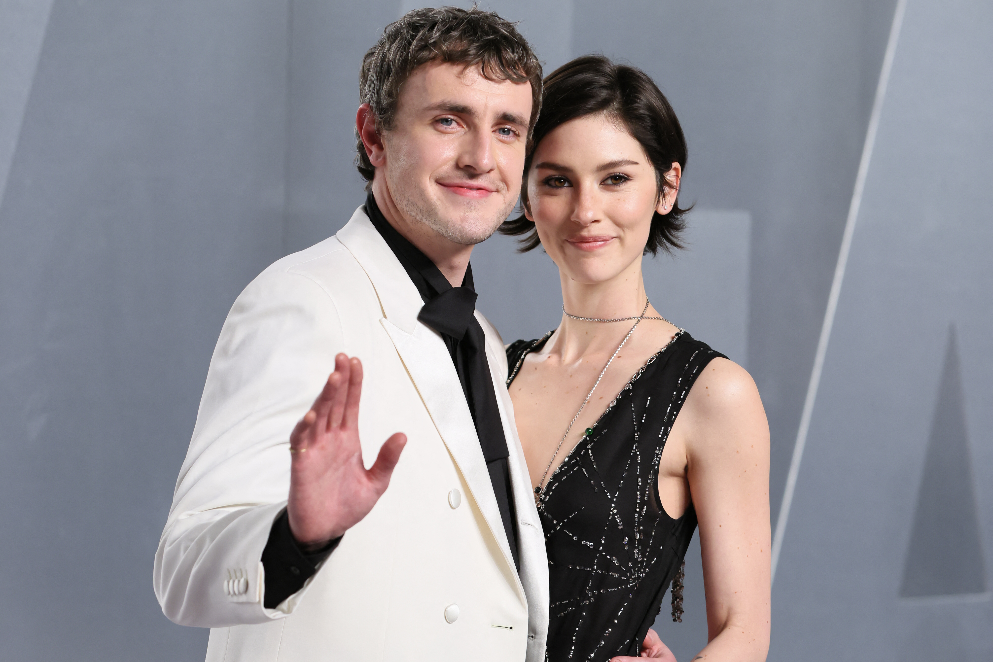 Paul Mescal and Gracie Abrams at the Vanity Fair Oscar Party at LACMA in Los Angeles