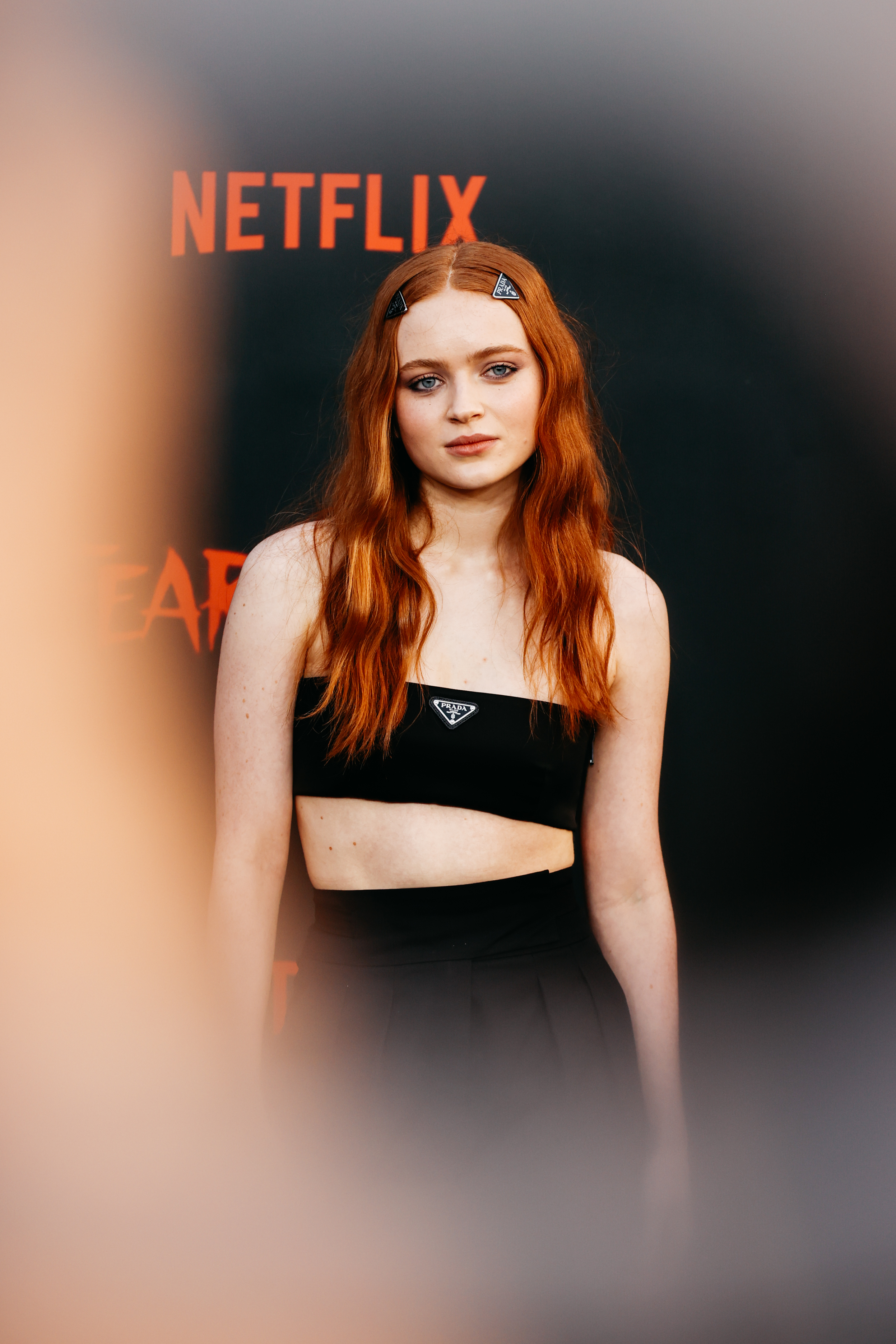 Sadie Sink at the Netflix Fear Street Trilogy premiere at Los Angeles State Historic Park