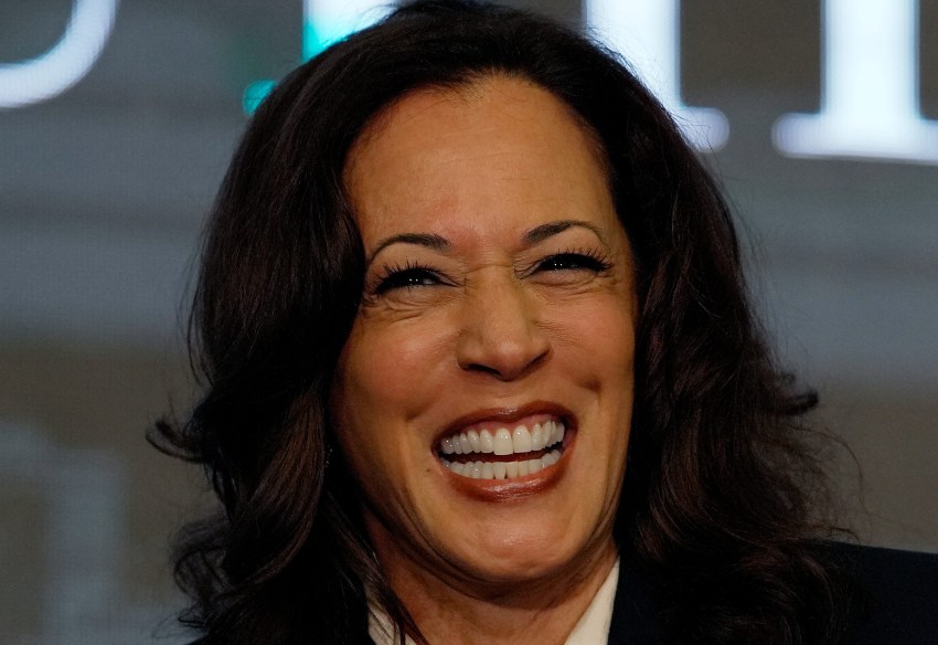Kamala Harris speaking at the National Bar Association annual convention in Nashville, Tennessee