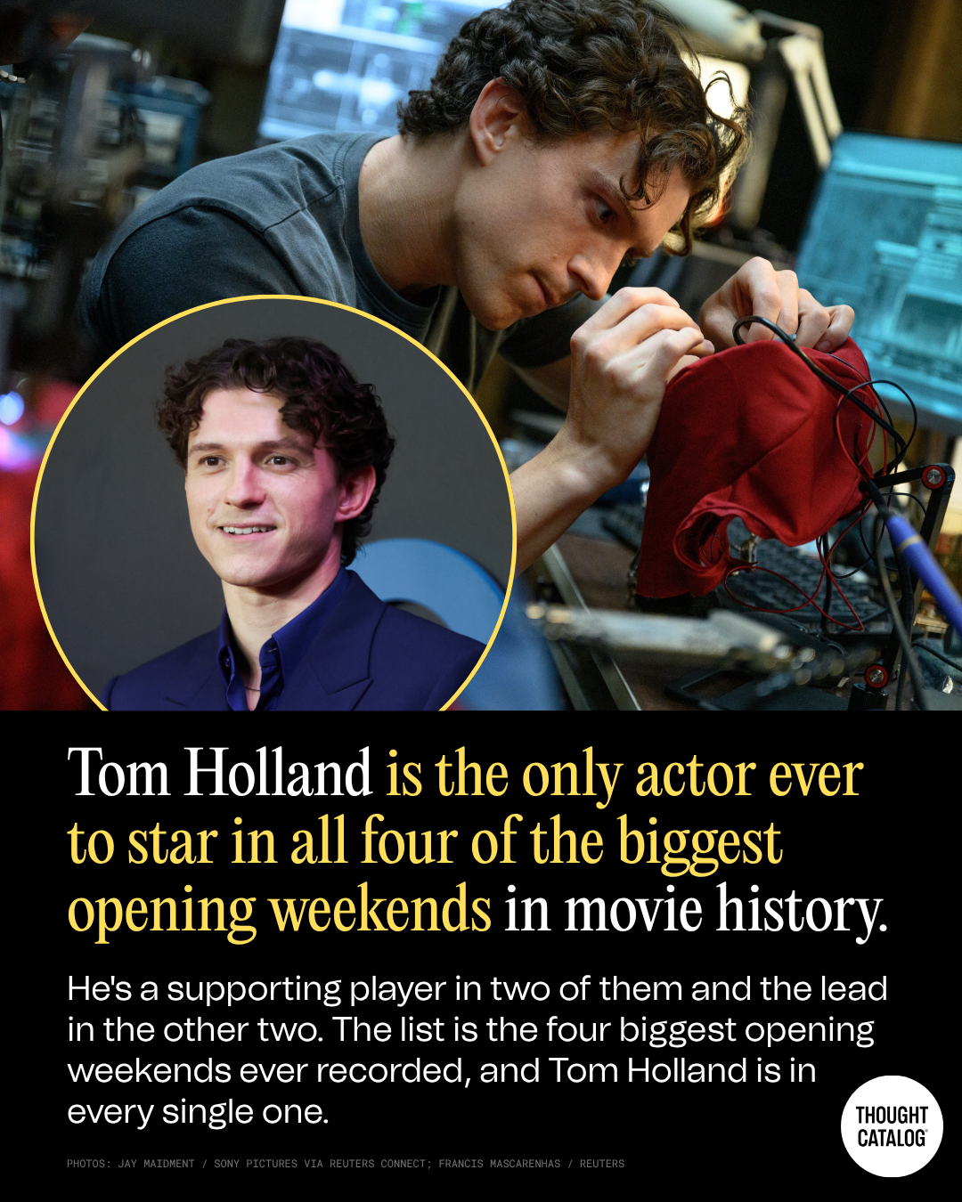 Tom Holland Is the Only Actor to Star in All Four of the Biggest Opening Weekends in Movie History