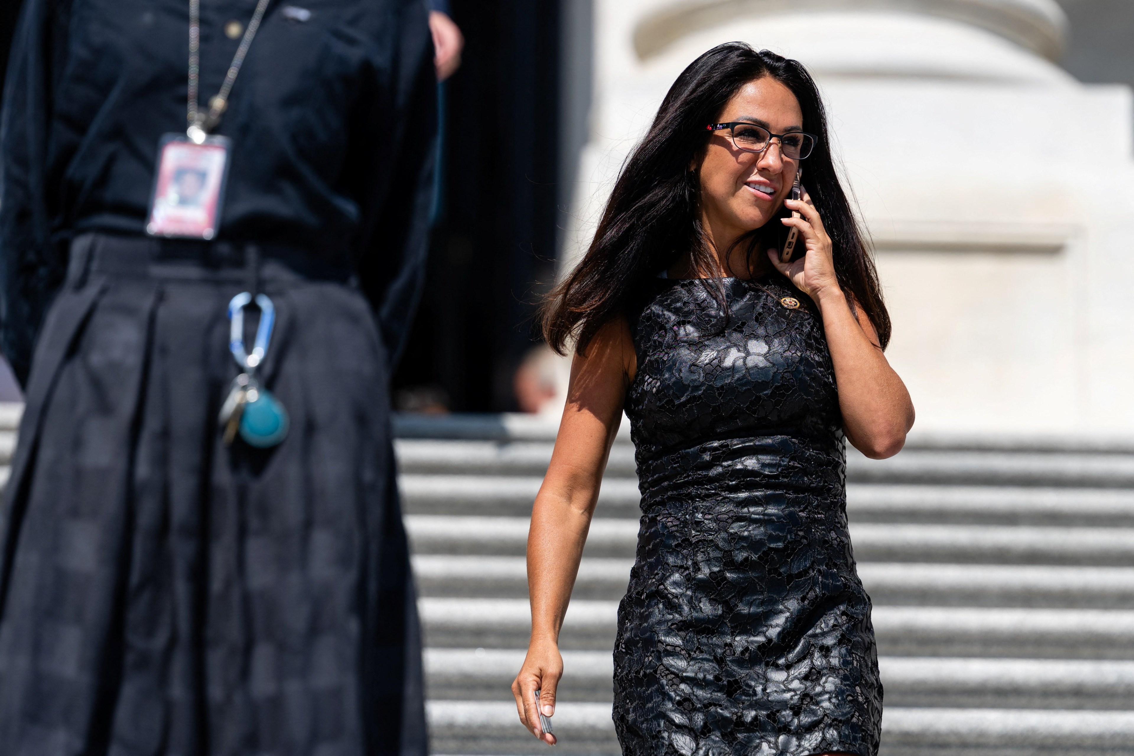 Rep. Lauren Boebert leaving the U.S. Capitol building on Capitol Hill in Washington, D.C.