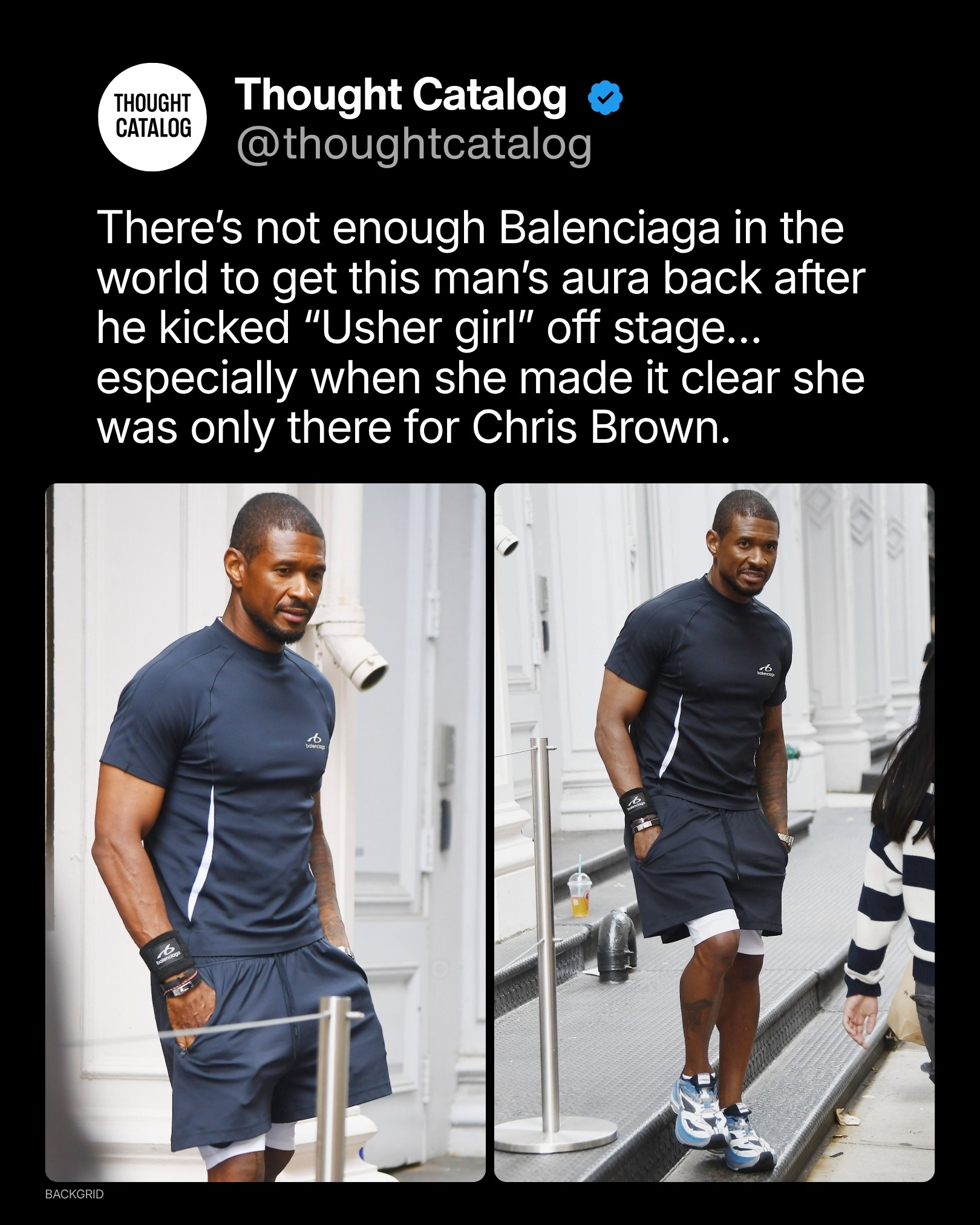 Usher Got Papped Looking Defeated In Balenciaga After Kicking Fan Off Concert Stage For Not Being "Into It"