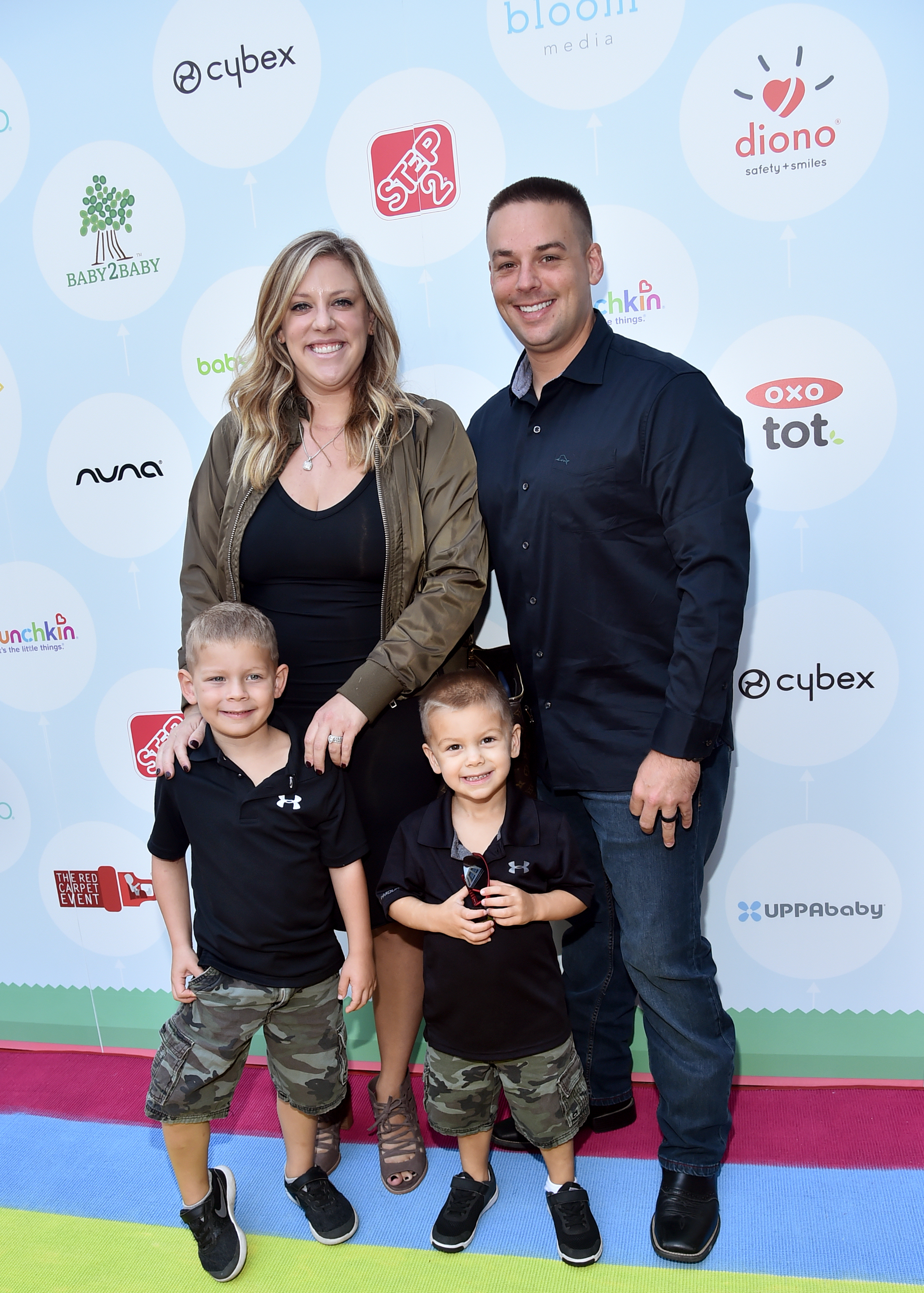 Briana Culberson and Ryan Culberson at a red carpet safety awareness event in Culver City, CA
