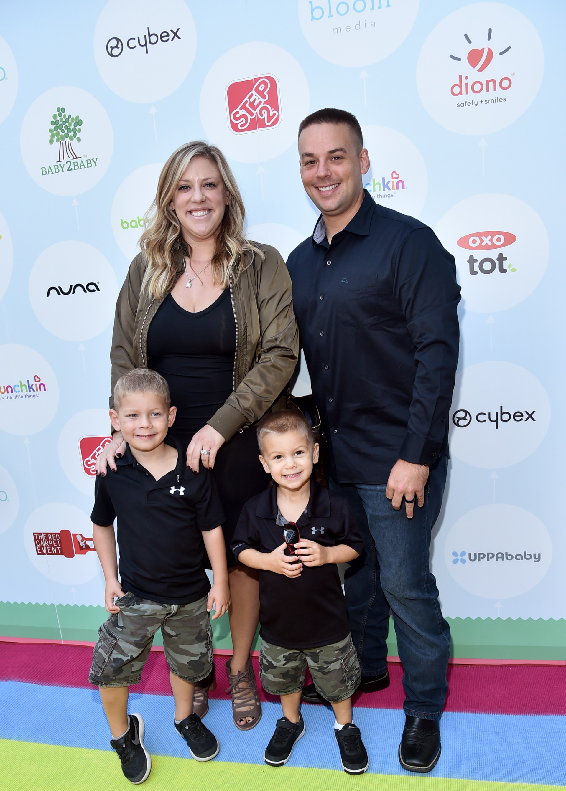Briana Culberson and Ryan Culberson at a red carpet safety awareness event in Culver City, CA