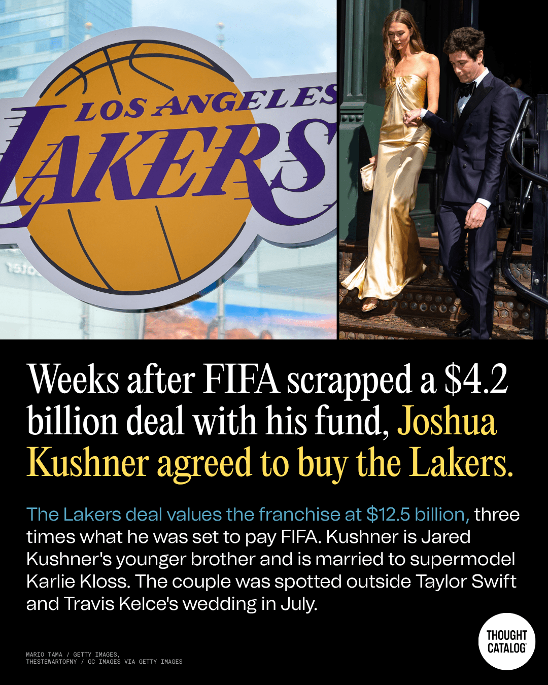 Weeks After FIFA Scrapped a $4.2 Billion Deal with His Fund, Joshua Kushner Agreed to Buy the Lakers