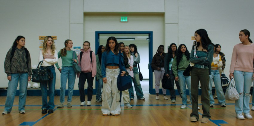 Students gathered in the gym