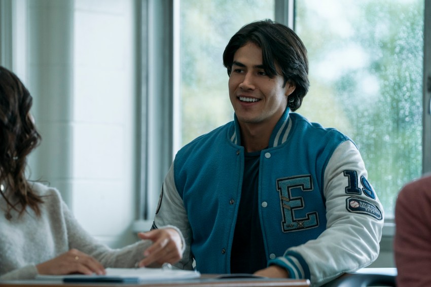 Tommy Ross laughing in class